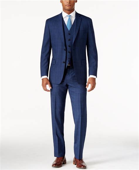 michael kors blue plaid suit|michael kors suits for women.